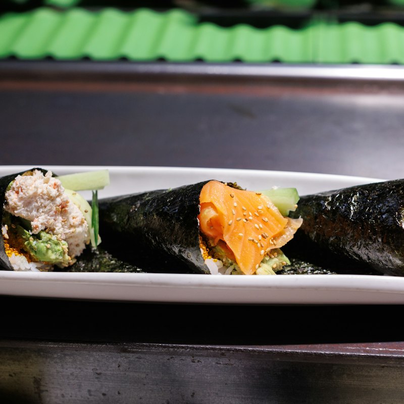 Temaki de salmão