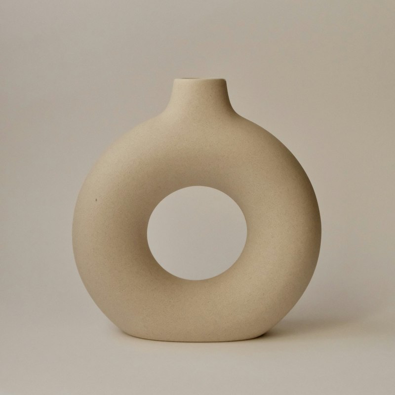Vaso anel de cerâmica