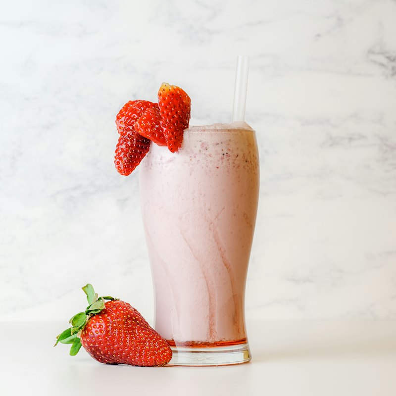 Milk-shake de morango