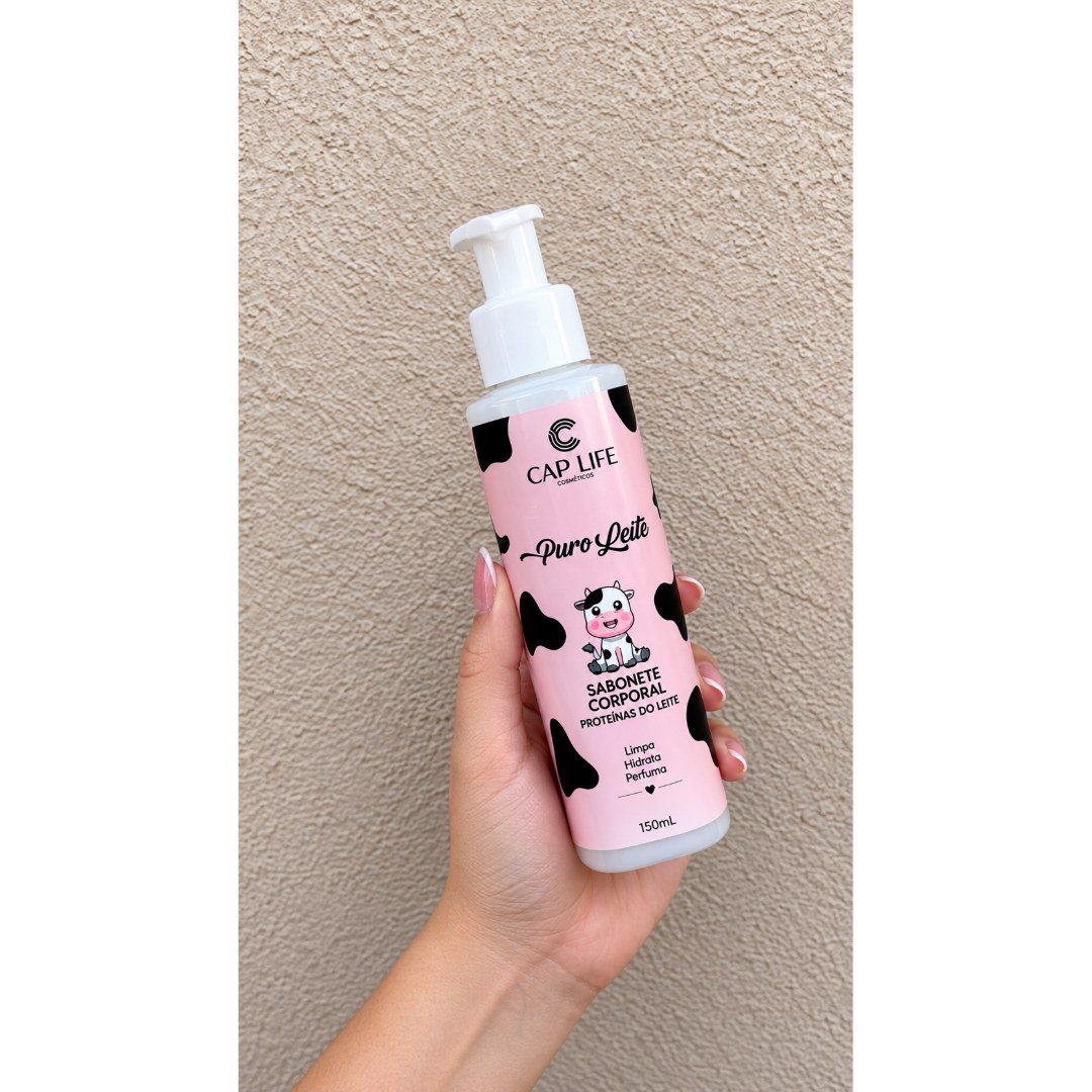 Sabonete Corporal Puro Leite 150ml - Cap Life Cosméticos