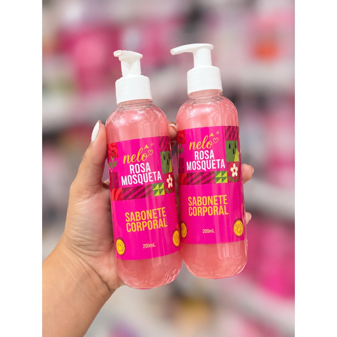 Sabonete Corporal Rosa Mosqueta 200ml - Nelo