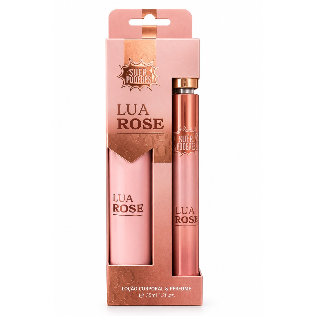 Kit Loção Corporal & Perfume Lua Rose - Super Poderes