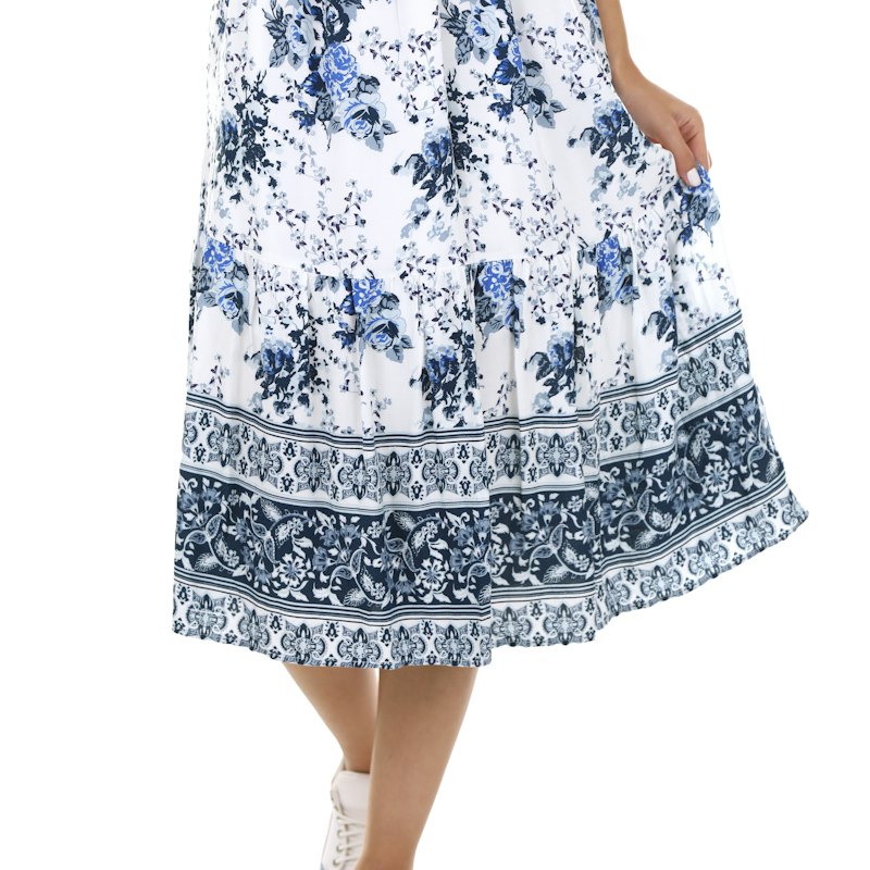 Saia midi floral