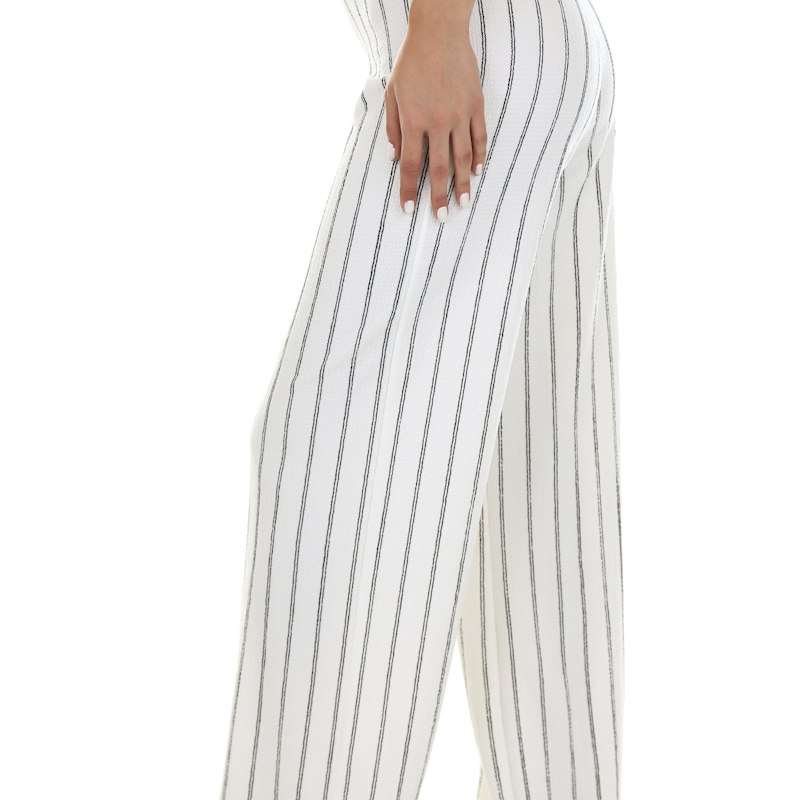 Calça pantalona estampada