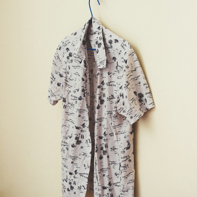 Camisa estampada manga curta