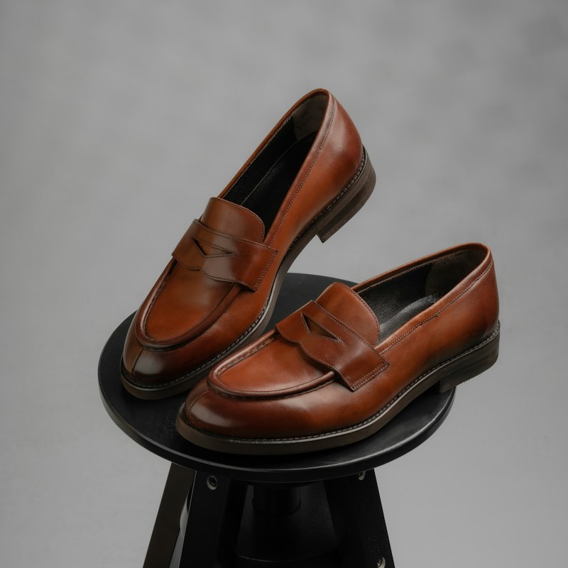 Mocassim masculino de couro